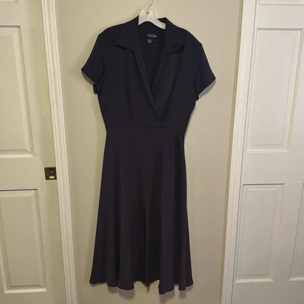 VINTAGE The J.Peterman Co navy blue dress. Size 12